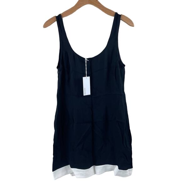 Reformation Black Betheny Mini Dress  10 - Picture 4 of 10